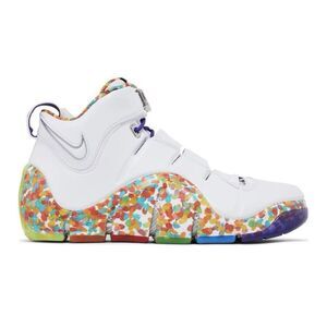 Nike Zoom Lebron IV "Fruity Pebbles" Basketball Shoes DQ9310-100 Mens Size 9